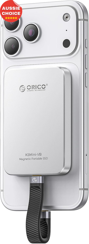 256GB Magnetic External SSD Aluminum Alloy 460MB/s 4K ProRes HDR Storage K5Mini