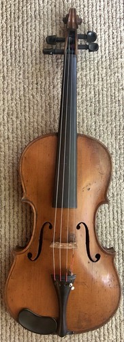 Antique Violin W/ Vuillaume Label Fine Flamed Back From Estate