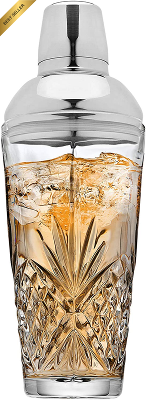 Martini Cocktail Shaker, Irish Cut, 17Oz