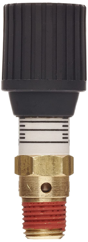 Brass Pressure Relief Valve New 0-100 psi Adjustable Pressure Range 1/4 Male NPT