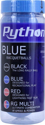 Python 3 Ball Can Blue Racquetballs (Standard Color W/Tournament Quality!)