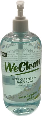 We Clean Deep Cleansing Hand Soap Pump Eucalyptus Mint (16.9oz)