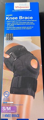 NIB Well at Wal-Greens Hinged Knee Brace Latex Free Left or Right Small/Medium