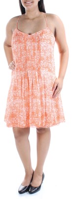 

SANCTUARY Женское оранжевое платье на тонких бретельках выше колена + расклешенное платье, Оранжевый