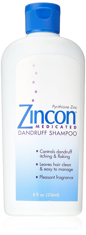 Zincon Medicated Dandruff Shampoo - 8 Fluid Ounce