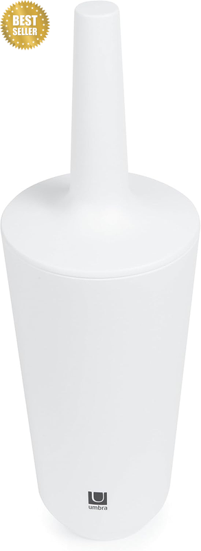 Corsa Toilet Brush with Holder, White Bath
