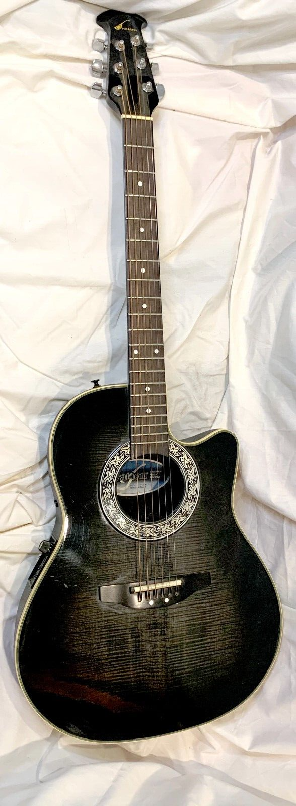 Ovation Pinnacle acoustic/electric Series 386T Black Burst