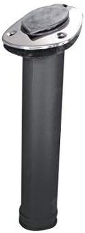 Boat Pontoon Kayak 30 Degree Plastic Rod Holder Flush Mount SS 304 Cover with Bl