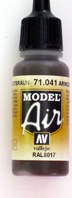 Vallejo Model Air Paint: 17ml  71041 Armour Brown 