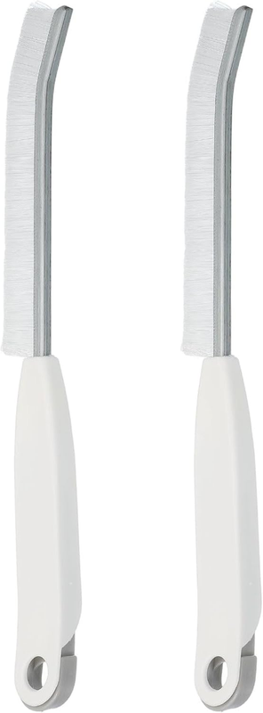 2PCS Crevice Cleaning Brush, Hard Bristle Gap Brush for Tidying Narrow Space, Deep Cleaning Supplies for Kitchen Sink, Toilet, Bathroom, Bathtub, Home, Window, White