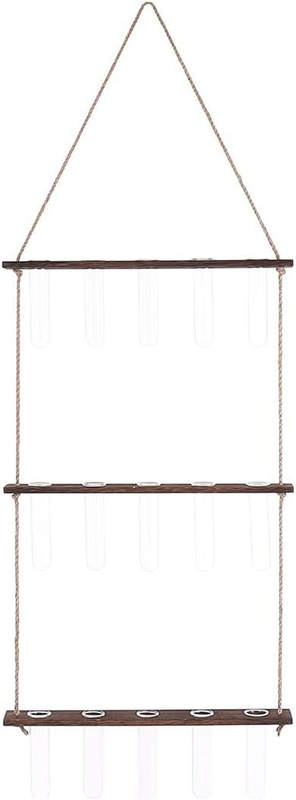 Wall Mounted Hydroponic Test Tube Vase 15 Tube Hanging Propagation Station Solid