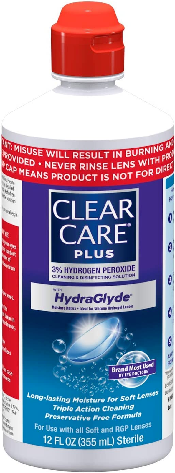 With Lens Case, Clear, 12 Fl
