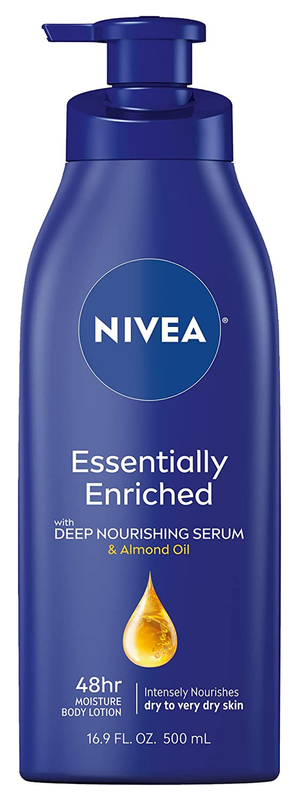 NIVEA Essentially Enriched Body Lotion,Dry to Very Dry Skin, 16.9 Fl Oz, Package