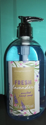 SIMPLE PLEASURES Fresh Lavender Scented Hand Soap Wash 16 fl oz/473 mL - NEW