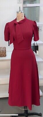 Maggy London Bow Tie Dress Color Rhubarb Sz6 Brand New with tags Nordstrom