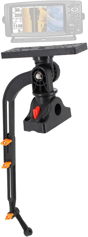 Kayak/Sup Transducer Mounting Arm with Gear-Head, Universal Marine Electronic Fi