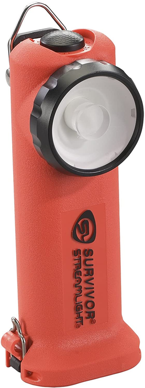 90540 Survivor 175-Lumen Alkaline Safety-Rated Firefighter Right Angle Flashlight, Orange