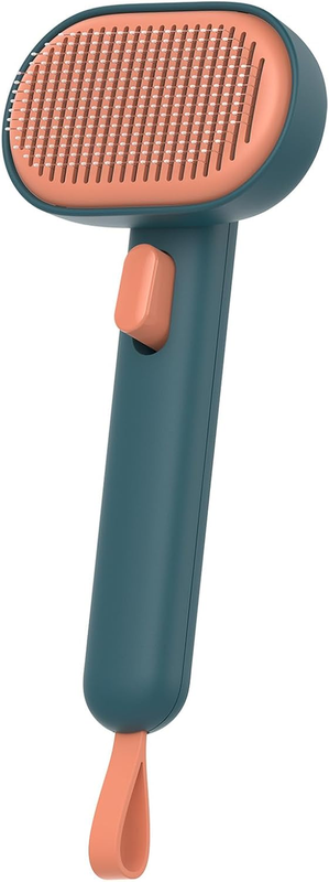 Self-Cleaning Shedding Brush for Dogs & Cats, Gentle Deshedding Tool for Long &