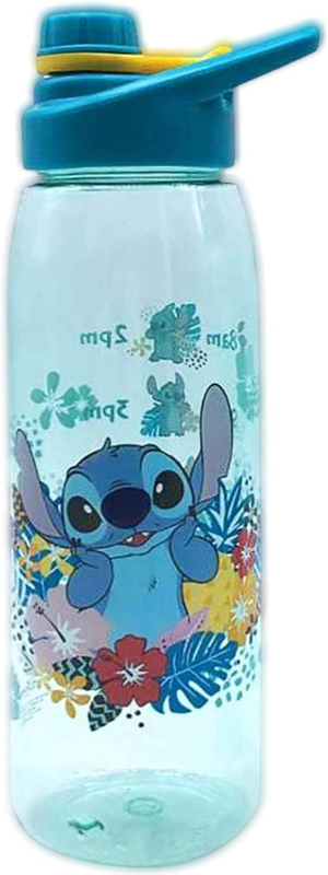 Disney Lilo and Stitch Tropical Refill Times Tritan Water Bottle, Screw Top Lid,