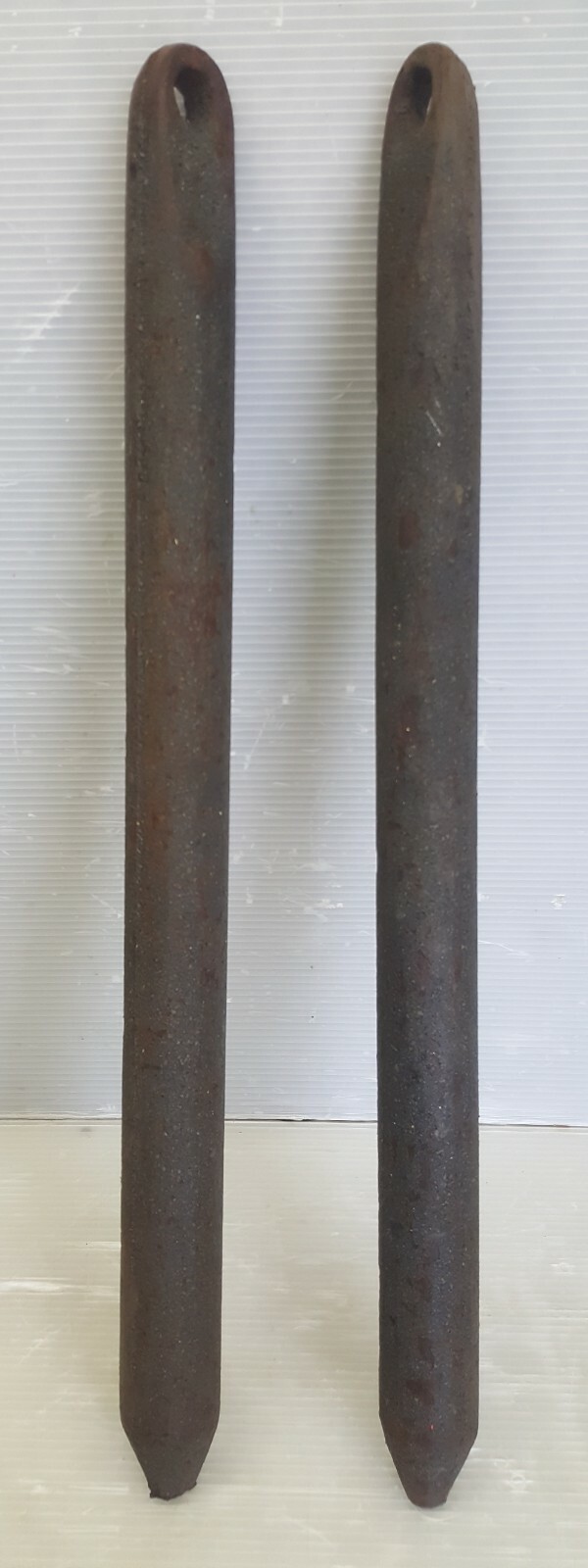 Lot of 2 Vintage Cast Iron Window Weights 11 Pounds Each 23