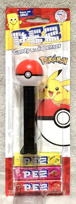 NEW Pokemon Ball Pez Candy Dispenser with 3 Pez Candy Packs