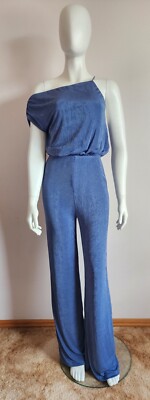 Misha Collection Ladies JAS23JU336 Emer Jumpsuit Denim Blue Size M New