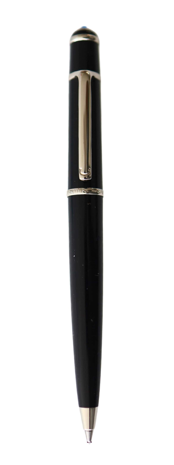 Genuine Cartier  Diabolo BallPoint Pen Black Chrome Trim
