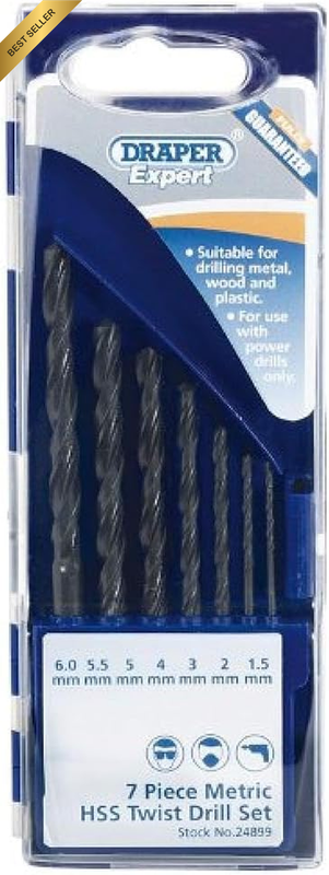 24899 HSS Drill Set 1.5-6.5 7Pc