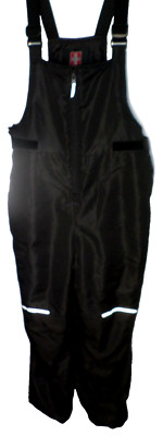 SWISS TECH Youth Winter Insulated Bib Overall Black Snow Pants SIZE (14-16) XL