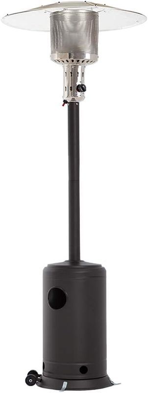 Tall Hammered Finish Garden Outdoor Heater Propane Standing 