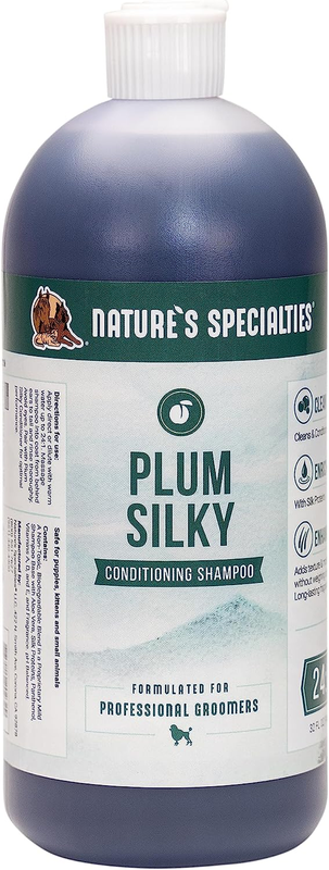 32 oz Nature's Specialties Plum Silky Ultra Concentrated Dog Shampoo Conditioner