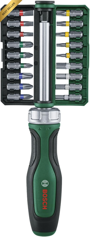 Bit Ratchet Screwdriver Set 19-Piece 36Nm 36-Tooth Magnetic Softgrip S2 Steel