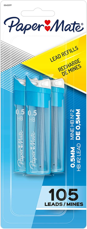 Refills, 0.5mm, Hb #2, 105 Count