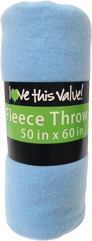 50X60 Soft Bulk Fleece Throw Blankets, Throw Blanket for Couch, Travel, Bed, Roo