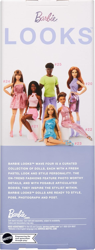 Barbie Looks Doll, Collectible No. 20 with Red Hair and Modern Y2K Fashion 2024