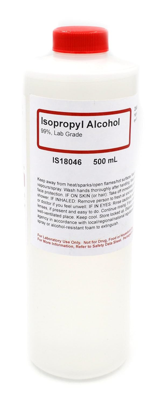 ALDON Innovating Science Isopropyl Alcohol 99%, 500Ml - Laboratory Grade - the C