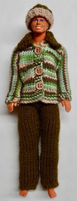 For Ken Doll, Coat with Pants and Hat