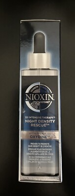 Nioxin 3D Intensive Therapy Night Density Rescue w Oxydine24 New In Box 2.4oz