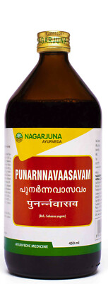 Punarnnavaasavam Syrup 450ml By Nagarjuna Free Shipping