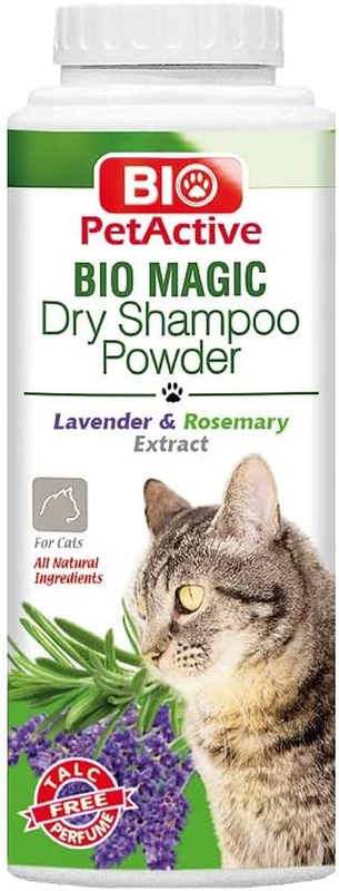 Bio Magic Dry Shampoo Powder with Lavender and Rosemary for Cats | Cleansing and