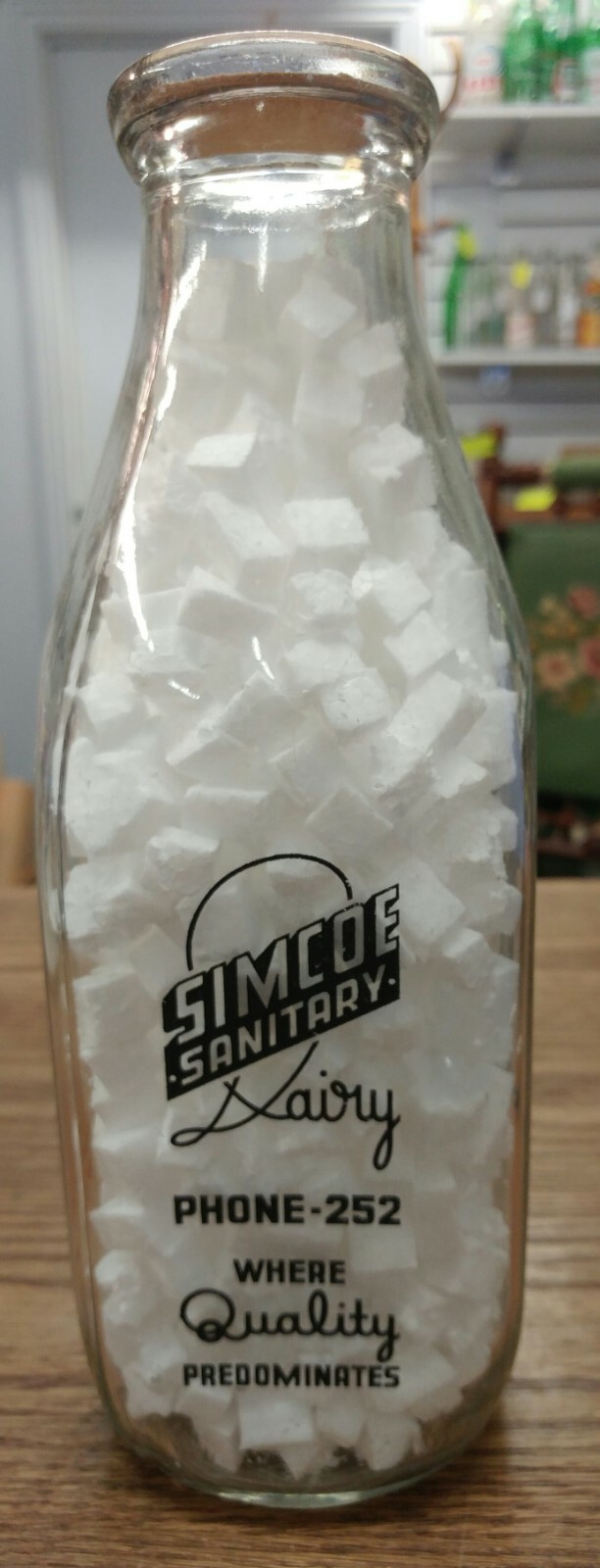 Simcoe Sanitary Dairy Milk Bottle (TRE) # 25 Simcoe Sanitary Dairy Milk Bottle (TRE) # 25