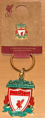 Official Liverpool FC Football Club Anfield Stadium Exclusive Keychain & Pin NEW