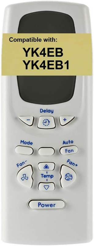 Remote Control YK4EB for GE Air Conditioner AEW12ANL1 AEW12ANW1 AEW18DN