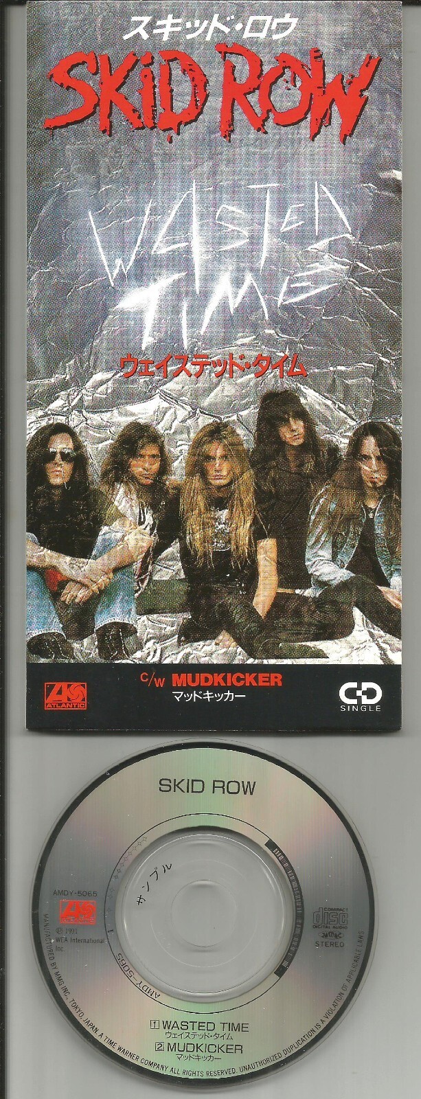 Sebastian Bach SKID ROW Wasted PROMO JAPAN MINI 3 INCH CD