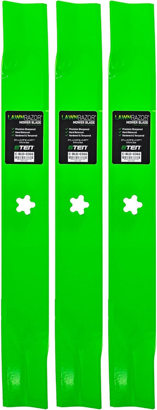 3 Pack Lawnrazor Blade for Husqvarna EZ6124 MZ61 MZT61 CZT61 61" Deck 539113312