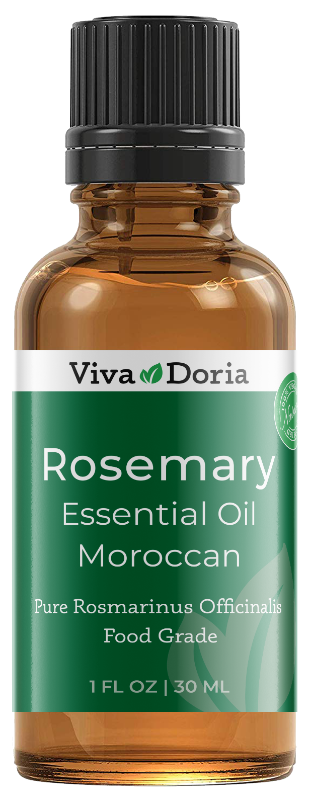 Viva Doria 100% Pure Rosemary Essential Oil, Undiluted, Food Grade, 1 fl oz