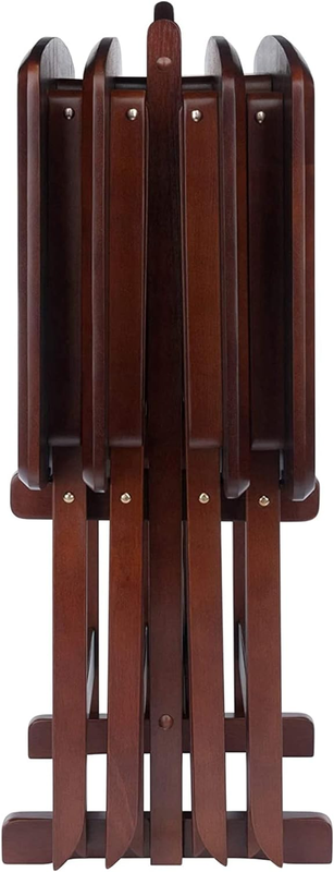 Oversize Snack Table Set, Walnut