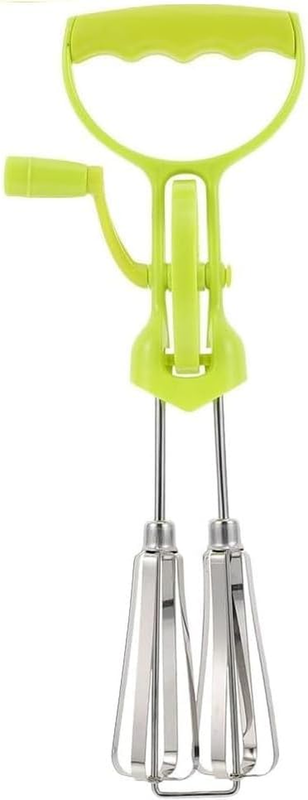 Manual Stainless Steel Egg Mixer Multi Functional Hand Crank Beater for Easy Ble