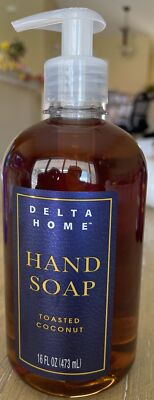 Delta Home Hand Soap TOASTED COCONUT Scent 16 oz Pump Bottle Brand New