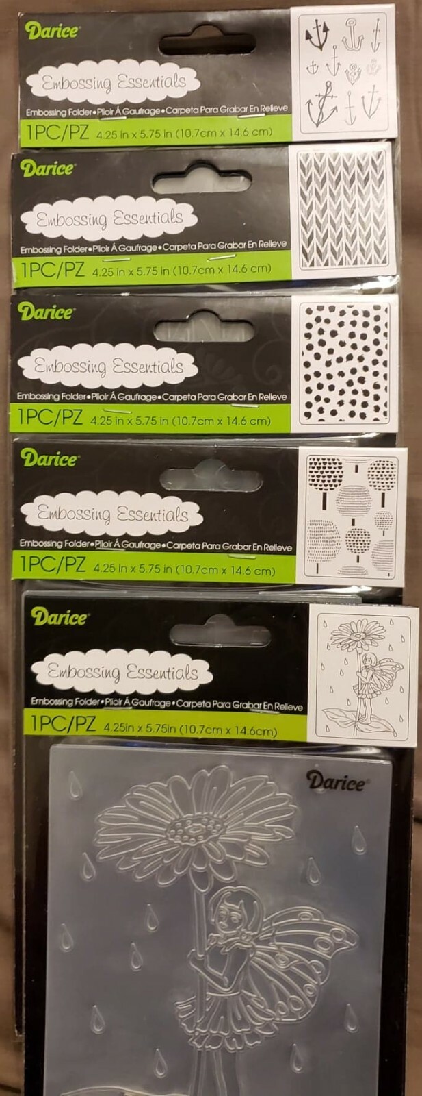 DARICE EMBOSSING ESSENTIALS FOLDERS LOT OF 16 DIFFERENT NEW 